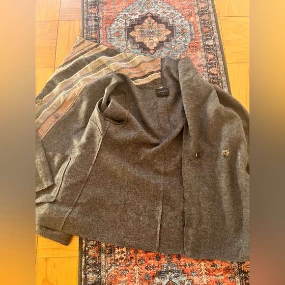 Anntarah Peru sweater jacket button multicolored gray baby alpaca wool medium - Picture 2 of 14